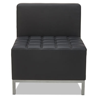 Alera® QUB Series Armless L Sectional, 26.38w x 26.38d x 30.5h, Black Sectional Sofas/Loveseats - Office Ready