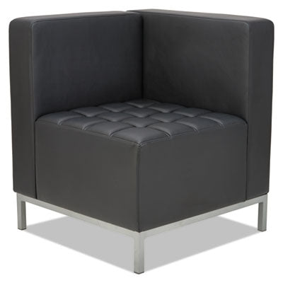 Alera® QUB Series Corner Sectional, 26.38w x 26.38d x 30.5h, Black Sofas/Loveseats-Sectionals - Office Ready