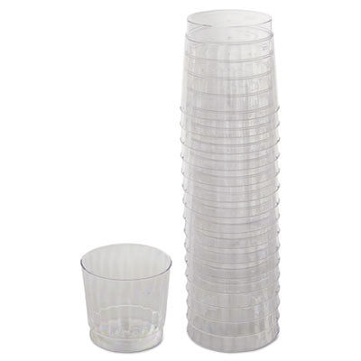 WNA Classicware® Tumblers, 9 oz, Plastic, Clear, Rocks Glass, 16/Bag, 15 Bag/Carton Cold Drink Cups, Plastic - Office Ready