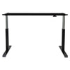 Alera® AdaptivErgo® Single-Pneumatic Height-Adjustable Table Base, 26.18" to 39.57", Black Tables-Multipurpose & Training Tables - Office Ready