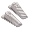 Master Caster® Big Foot® Doorstop, No Slip Rubber Wedge, 2.25w x 4.75d x 1.25h, Beige, 2/Pack Door Hardware-Wedge Doorstop - Office Ready