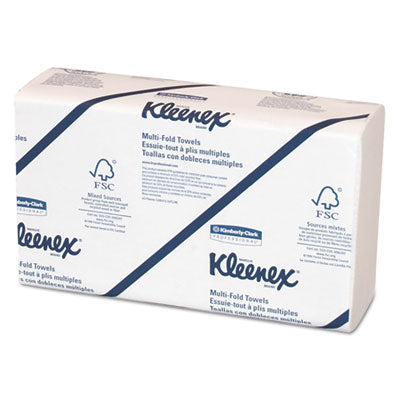 Kleenex® Multifold Paper Towels, Convenience, 9 1/5x9 2/5, White, 150/Pk, 8 Packs/Carton Towels & Wipes-Multifold Paper Towel - Office Ready
