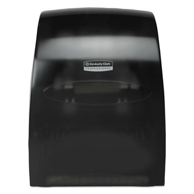 Kimberly-Clark Professional* Sanitouch* Hard Roll Towel Dispenser, 12.63 x 10.2 x 16.13, Smoke Towel Dispensers-Roll, Pull - Office Ready