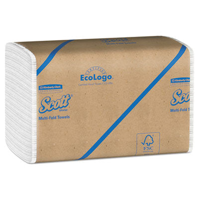 Scott® Essential Multi-Fold Towels, Absorbency Pockets, 9.2 x 9.4, White, 250/Packs, 16 Pack/Carton Towels & Wipes-Multifold Paper Towel - Office Ready