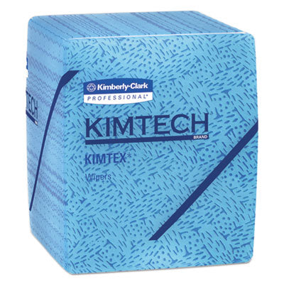 WypAll® Oil, Grease & Ink Cloths, Grease and Ink Cloths, 1/4 Fold, 12 1/2 x 12, Blue, 66/Box, 8 Boxes/Carton Towels & Wipes-Shop Towels and Rags - Office Ready