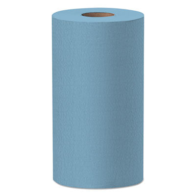 WypAll® X60 Cloths, Small Roll, 9.8 x 13.4, Blue, 130/Roll, 12 Rolls/Carton Towels & Wipes-Shop Towels and Rags - Office Ready