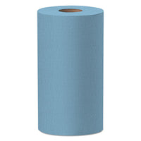 WypAll® X60 Cloths, Small Roll, 9.8 x 13.4, Blue, 130/Roll, 12 Rolls/Carton Towels & Wipes-Shop Towels and Rags - Office Ready