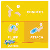 Swiffer® Dusters Starter Kit, Dust Lock Fiber, 6" Handle, Blue/Yellow, 6/Carton Dusters-Handheld Wand - Office Ready