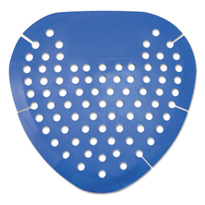 Boardwalk® Urinal Screen, Bubblegum Scent, 3.5 oz, Blue, Dozen Toilet & Urinal Deodorizers-Deodorizing Urinal Screen - Office Ready