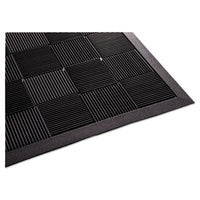 Guardian Parquet Wiper Scraper Mat, 36 x 60, Black Mats-Wiper Mat - Office Ready