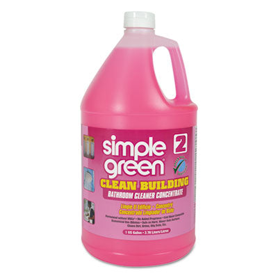 Simple Green® Clean Building Bathroom Cleaner Concentrate, Unscented, 1gal Bottle Cleaners & Detergents-Tub/Tile/Shower/Grout Cleaner - Office Ready