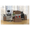 Alera® Valencia™ Series Mobile Box/File Pedestal, Left/Right, 2-Drawers: Box/File, Legal/Letter, Modern Walnut, 15.88" x 19.13" x 22.88" File Cabinets-Vertical Pedestal - Office Ready