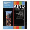 KIND Fruit and Nut Bars, Blueberry Vanilla and Cashew, 1.4 oz Bar, 12/Box Food-Nutrition Bar - Office Ready
