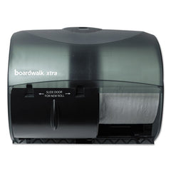 Boardwalk® Boardwalk® Xtra Twin-Roll Controlled Bath Tissue Dispenser, 11.13 x 7.38 x 8.88, Translucent Black