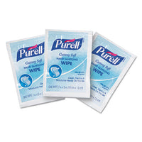 PURELL® Cottony Soft Individually Wrapped Sanitizing Hand Wipes, 5 x 7, 1000/Carton Towels & Wipes-Hand/Body Wet Wipe - Office Ready