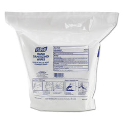 PURELL® Hand Sanitizing Wipes, 6 x 8, Fresh Citrus Scent, White, 1,200/Refill Pouch, 2 Refills/Carton