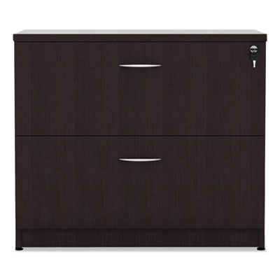 Alera® Valencia™ Series Two-Drawer Lateral File, 2 Legal/Letter-Size File Drawers, Espresso, 34