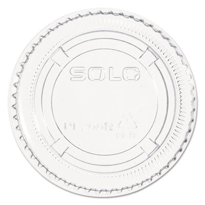 Dart® Portion/Soufflé Cup Lids, PET, Fits 1.5 oz to 2.5 oz Cups, Clear, 2,500/Carton Portion Cup Lids - Office Ready