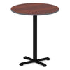 Alera® Hospitality Series Single-Column Bases, 40.38"h, 300 lb Cap, Steel, Black Tables-Hospitality & Breakroom Tables - Office Ready