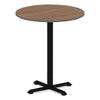 Alera® Hospitality Series Single-Column Bases, 40.38"h, 300 lb Cap, Steel, Black Tables-Hospitality & Breakroom Tables - Office Ready