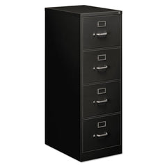 Alera® Four-Drawer Economy Vertical File, 4 Legal-Size File Drawers, Black, 18" x 25" x 52"