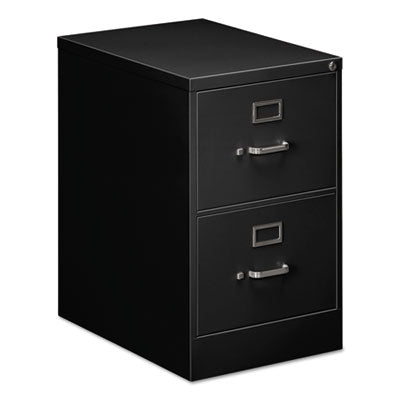 Alera® Two-Drawer Economy Vertical File, 2 Legal-Size File Drawers, Black, 18