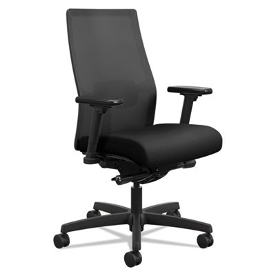 HON® Ignition® 2.0 4-Way Stretch Mid-Back Mesh Task Chair, Supports Up to 300 lb, 17