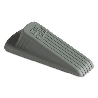 Master Caster® Big Foot® Doorstop, No-Slip Rubber, 2.25w x 4.75d x 1.25h, Gray, 12/Pack Door Hardware-Wedge Doorstop - Office Ready