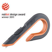 slice® Box Cutters, Double Sided, Replaceable, Carbon Steel, Gray, Orange Knives-Retractable Utility/Box Cutter - Office Ready