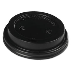 Boardwalk® Hot Cup Lids, Fits 10 oz to 20 oz Hot Cups, Black, 1,000/Carton