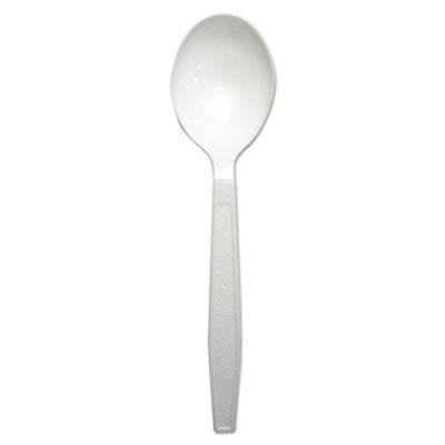 Boardwalk® Heavyweight Polypropylene Cutlery, Soup Spoon, White, 1000/Carton Utensils-Disposable Soup Spoon - Office Ready