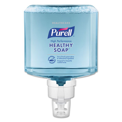 PURELL® Healthcare HEALTHY SOAP® High Performance Foam ES8 Refill, Fragrance-Free, 1,200 mL, 2/Carton Personal Soaps-Foam Refill, Moisturizing - Office Ready