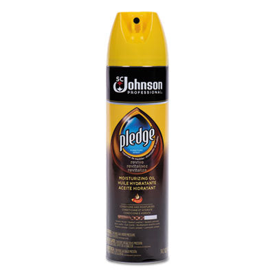 Pledge® Furniture Polish, Revive Moisturizing Oil, 14.2 oz Can Cleaners & Detergents-Wood Polish/Cleaner - Office Ready