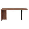 Alera® Valencia™ Series D-Top Desk, 71" x 29.5" x 29.5", Modern Walnut Desks-Desk Shells - Office Ready