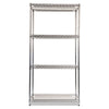 Alera® NSF Certified Industrial Heavy-Duty Wire Shelving Starter Kit, 36w x 18d x 72h, Silver Shelving Units-Multiuse Shelving-Open - Office Ready