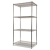 Alera® NSF Certified Industrial Heavy-Duty Wire Shelving Starter Kit, 36w x 24d x 72h, Silver Shelving Units-Multiuse Shelving-Open - Office Ready