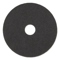 Boardwalk® High Performance Stripping Floor Pads, 17" Diameter, Black, 5/Carton