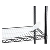 Alera® 5-Shelf Wire Shelving Kit with Casters & Shelf Liners, 36w x 18d x 72h, Black Anthracite Shelving Units-Multiuse Shelving-Open - Office Ready