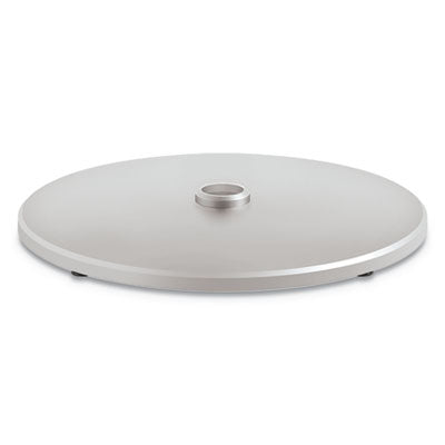 HON® Arrange® Disc Shroud, 32.71w x 1.42h, Silver Tables-Hospitality & Breakroom Tables - Office Ready