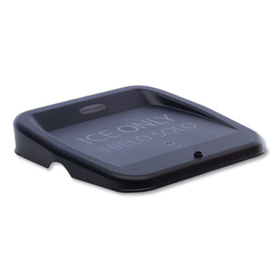 Rubbermaid® Commercial Ice Tote Lid, Black, 4/Carton Ice Buckets-Lid - Office Ready