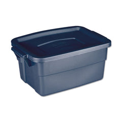 Rubbermaid® Roughneck™ Storage Box, 3 gal, 10.63" x 15.69" x 7", Dark Indigo Metallic