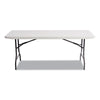 Alera® Resin Banquet Folding Table, Square Edge, 72w x 30d x 29h, Platinum Tables-Folding & Utility Tables - Office Ready