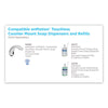 Georgia Pacific® Professional GP enMotion® Counter Mount Soap Refill, Fragrance-Free, 1,800 mL, 2/Carton Personal Soaps-Foam Refill, Moisturizing Antibacterial - Office Ready