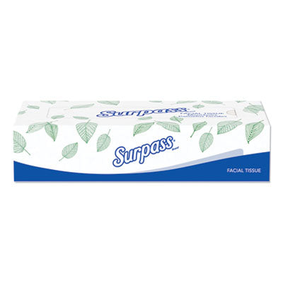 Surpass® Facial Tissue, 2-Ply, White,125 Sheets/Box, 60 Boxes/Carton Facial Tissues - Office Ready