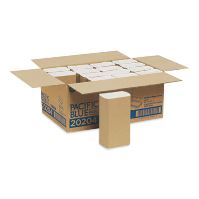 Georgia Pacific® Professional Pacific Blue Basic™ Folded Paper Towel, 9.2 x 9.4, White, 250/Pack, 16 Packs/Carton Towels & Wipes-Multifold Paper Towel - Office Ready