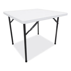 Alera® Square Plastic Folding Table, 36w x 36d x 29.25h, White