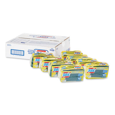 S.O.S® Heavy Duty Scrubber Sponge, 2.5 x 4.5, 0.9