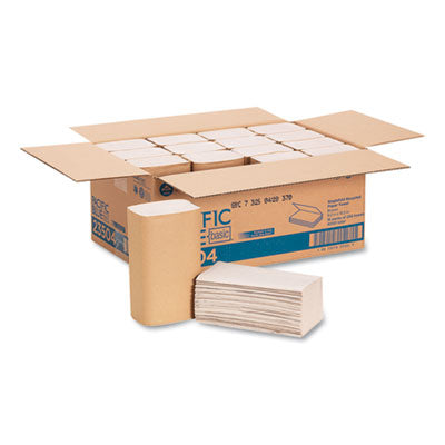 Georgia Pacific® Professional Pacific Blue Basic™ S-Fold Paper Towels, 10 1/4x9 1/4, Brown, 250/Pack, 16 PK/CT Towels & Wipes-Singlefold Paper Towel - Office Ready
