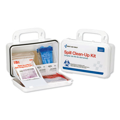 First Aid Only™ BBP Spill Cleanup Kit, 7.5 x 4.5 x 2.75, White Blood Cleanup Kits-Biohazard - Office Ready