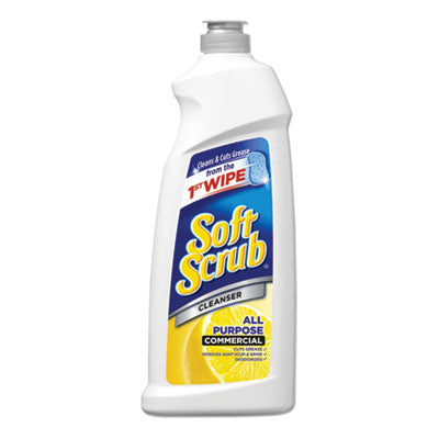 Soft Scrub® All Purpose Cleanser, Lemon Scent 36 oz Bottle, 6/Carton Cleaners & Detergents-Scrub Cleanser - Office Ready